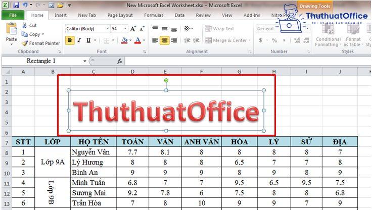Cách xoay chữ trong Excel khiến người xem phải nghiêng mình khi nhìn vào bảng tính của bạn 9 Xoay chữ trong Excel
