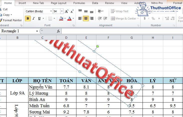 Cách xoay chữ trong Excel khiến người xem phải nghiêng mình khi nhìn vào bảng tính của bạn 12 Xoay chữ trong Excel