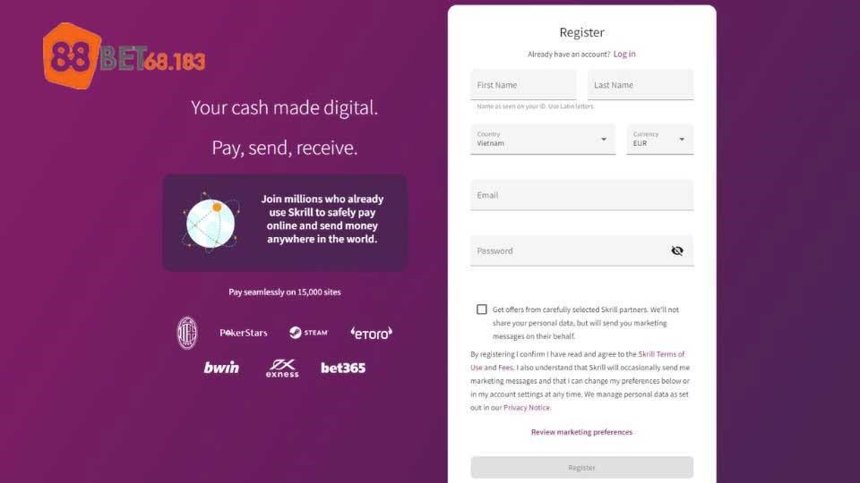 Hướng Dẫn Đăng Ký Và Xác Minh Tài Khoản Skrill